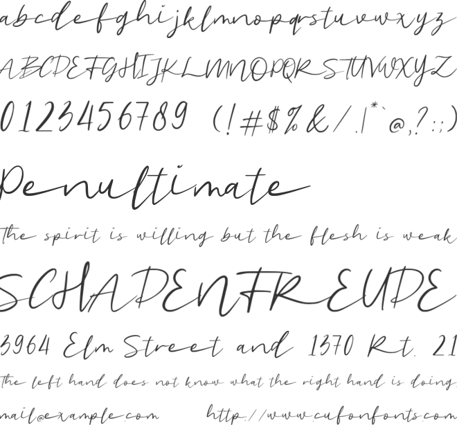 Good Sunset Demo Version font preview