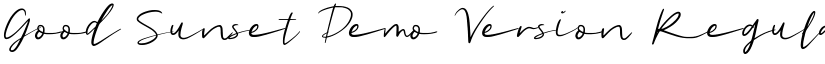 Good Sunset Demo Version Regular font