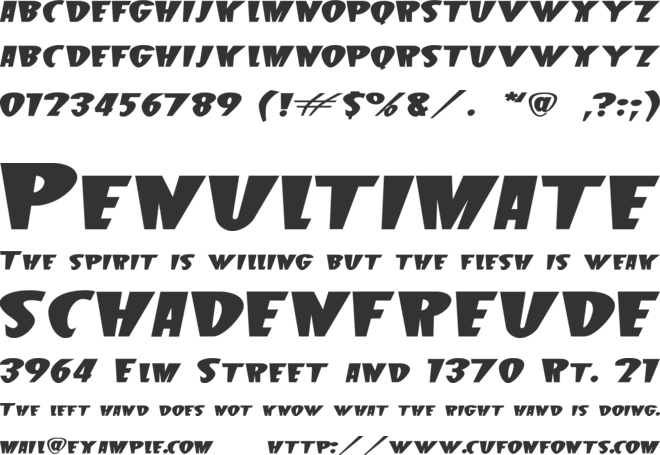 Beetle J font preview