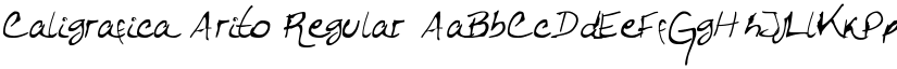 Caligrafica Arito Regular font
