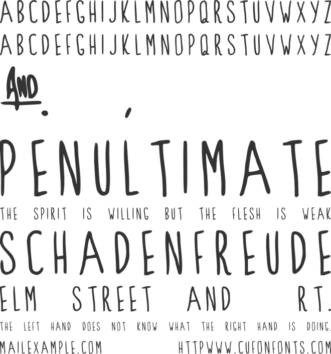 Clarks Summit font preview