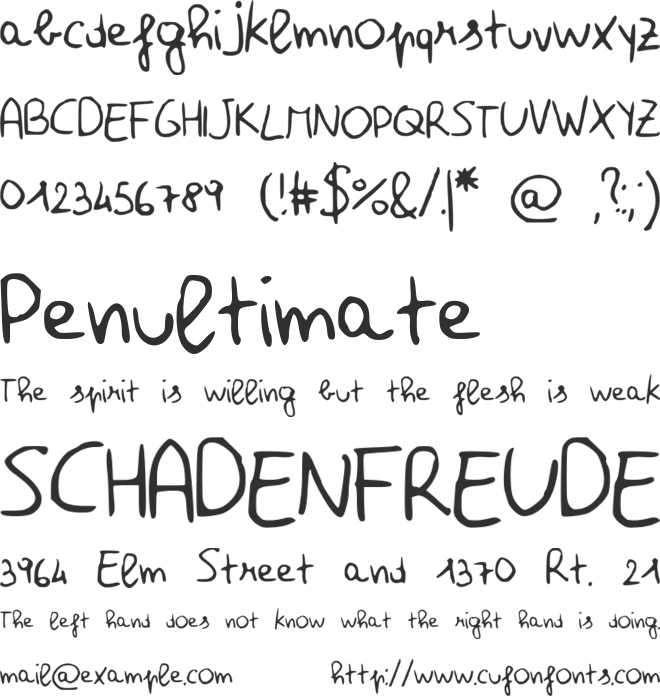 Effe font preview