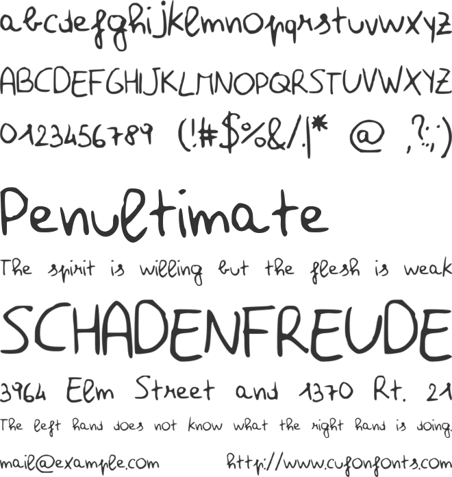Effe font preview