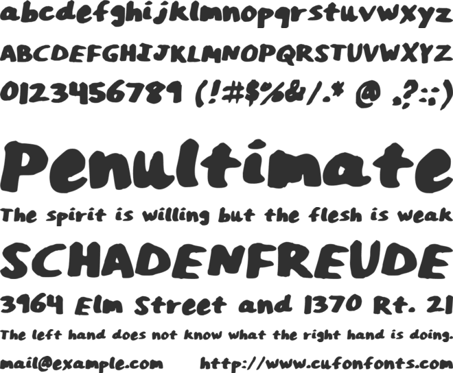 AnnMarker font preview