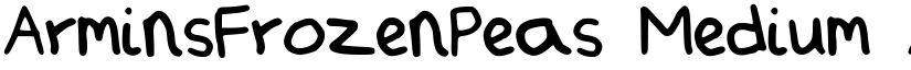 ArminsFrozenPeas Medium font
