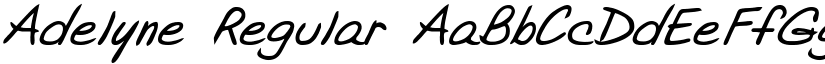 Adelyne Regular font