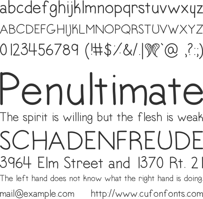 AngelToes font preview