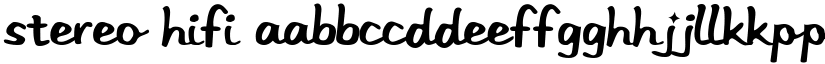 Stereo Hifi font