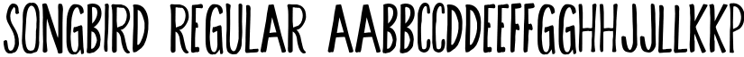 Songbird Regular font