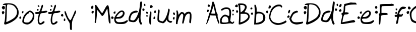 Dotty Medium font
