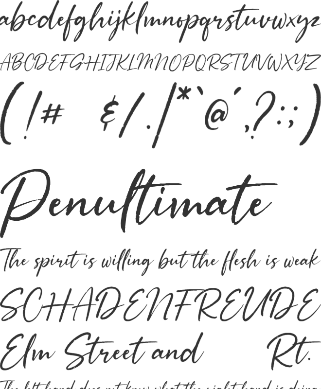 Rollando DEMO font preview