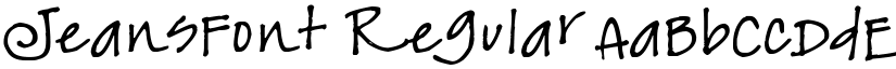 JeansFont Regular font