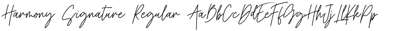 Harmony Signature font download