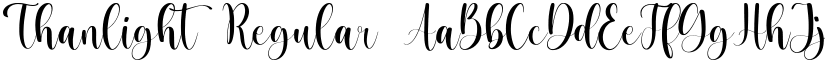 Thanlight Regular font