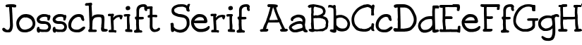 Josschrift Serif font