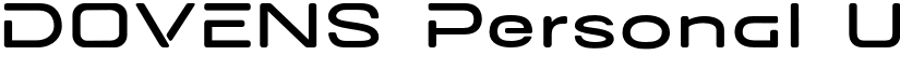 DOVENS Personal Use Extra Light font