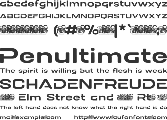 DOVENS Personal Use font preview