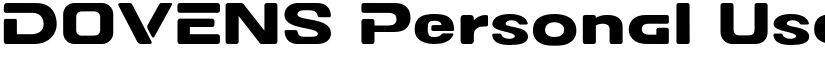 DOVENS Personal Use Semi Bold font