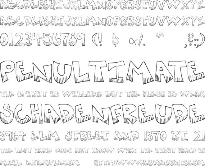 Krazy Kool font preview