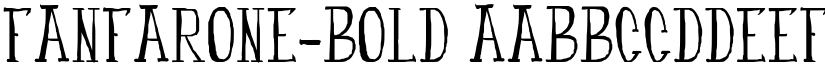 fanfarone-bold font