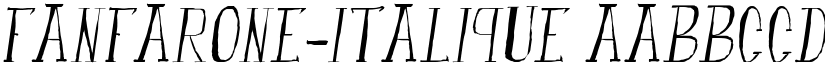 fanfarone-italique font