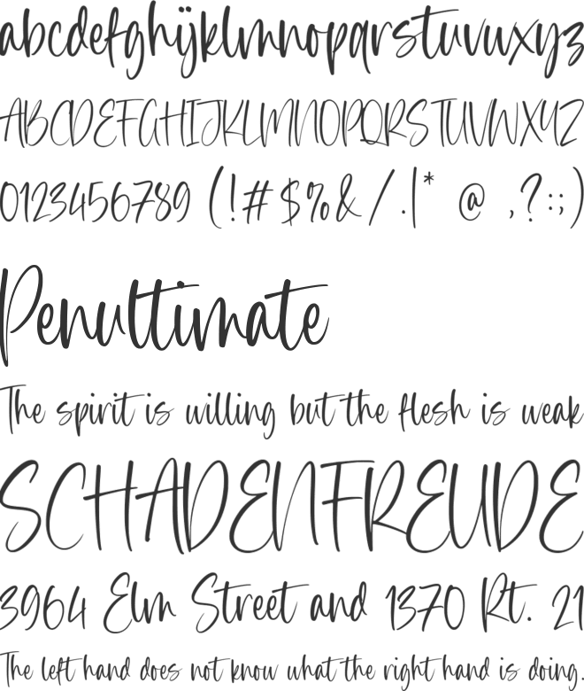 Fabulous Rabbit font preview