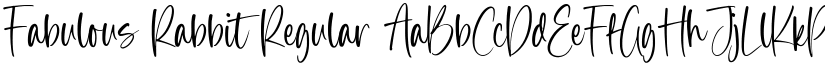 Fabulous Rabbit Regular font