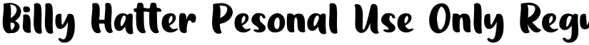 Billy Hatter Pesonal Use Only font download