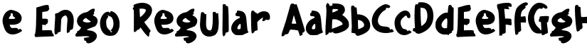 e Engo font download