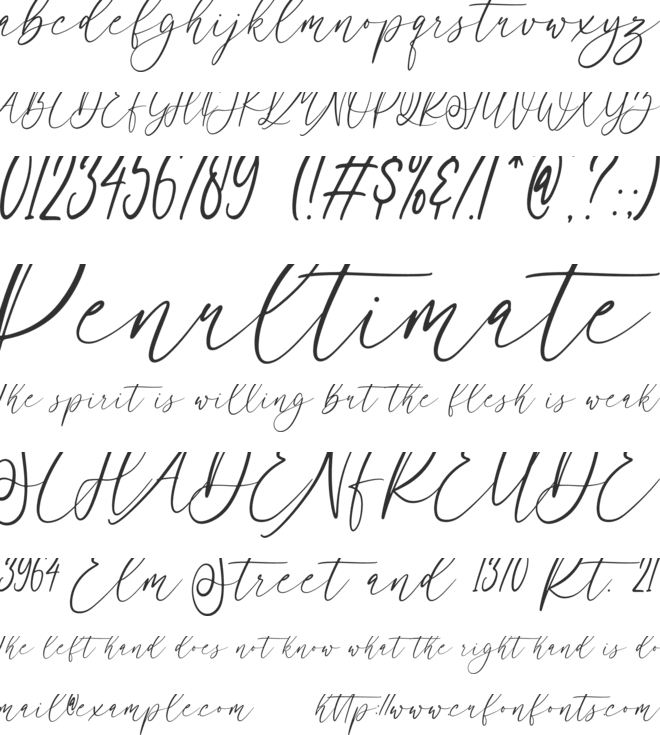 Get Married font preview