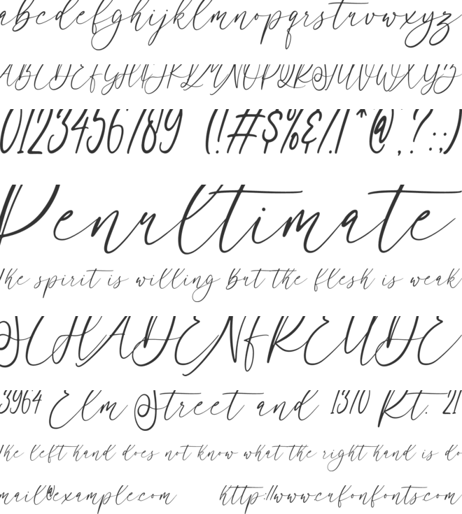 Get Married font preview