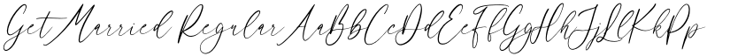 Get Married Regular font