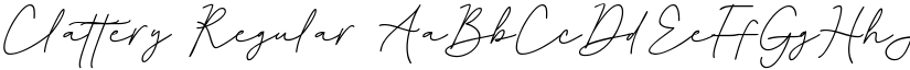 Clattery Regular font