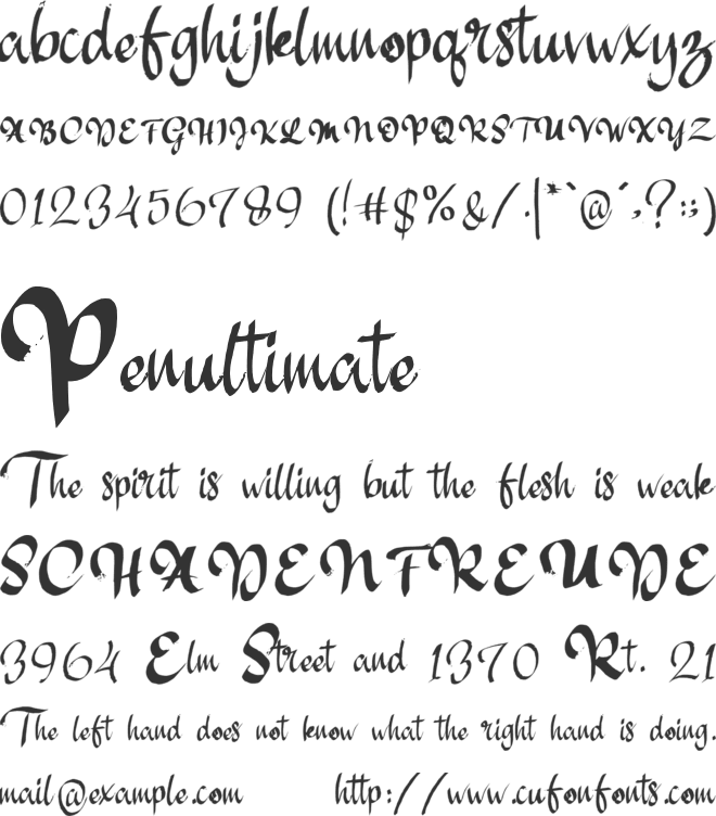 Scooter font preview