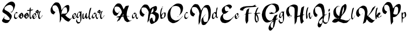 Scooter Regular font