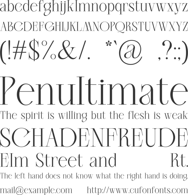 Lacoste Celtic font preview