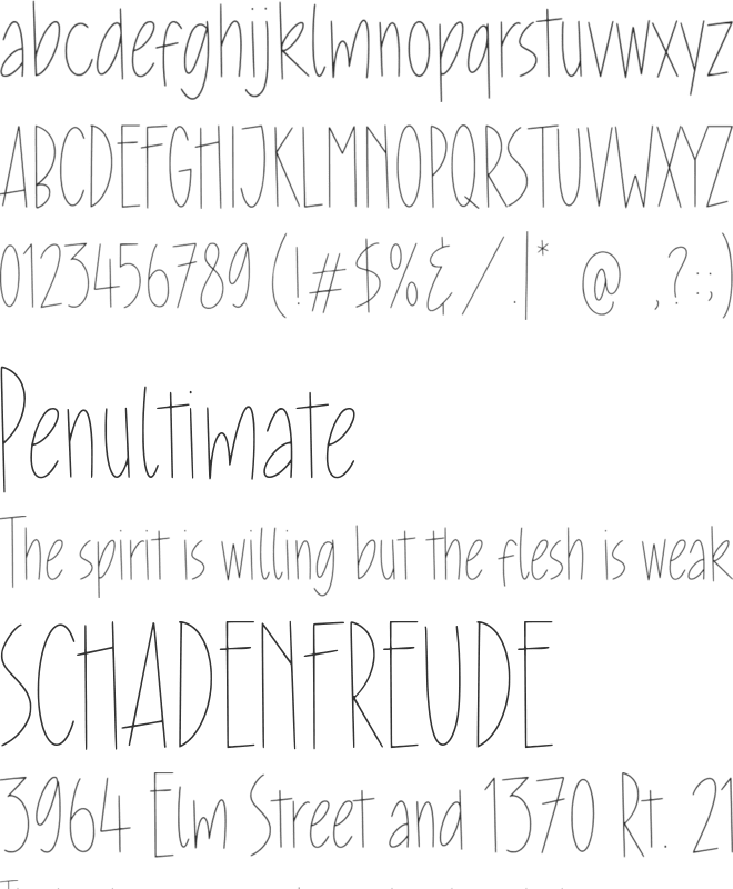 Donkey Monster font preview