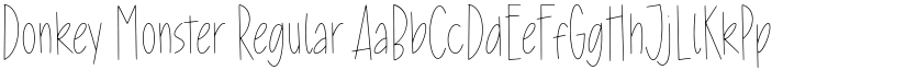 Donkey Monster Regular font