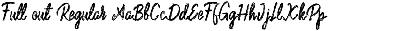 Full out Regular font