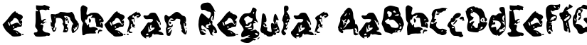 e Emberan Regular font