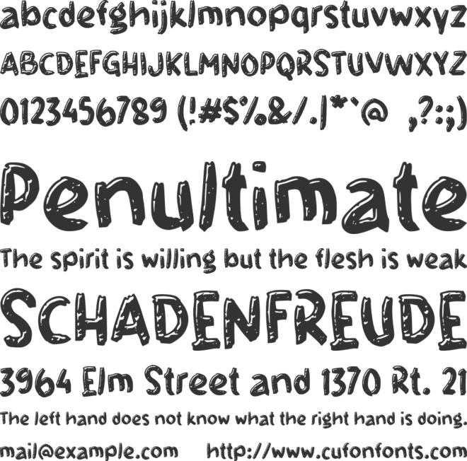 e Esgalon font preview