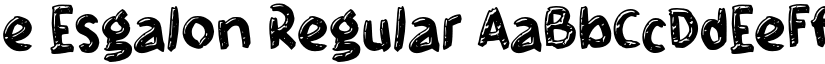 e Esgalon Regular font
