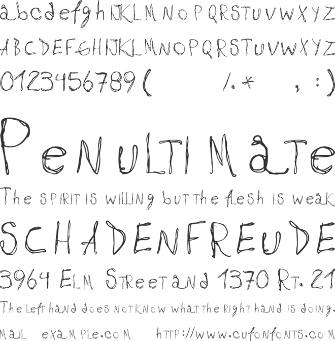 Maribel font preview