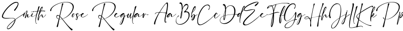 Smith Rose Regular font