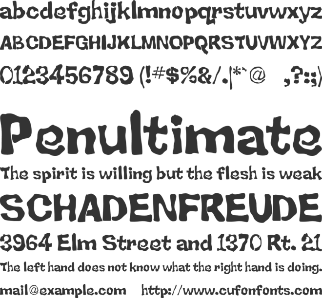 BackSplatter font preview