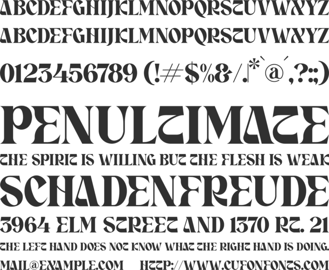 CRASEY font preview