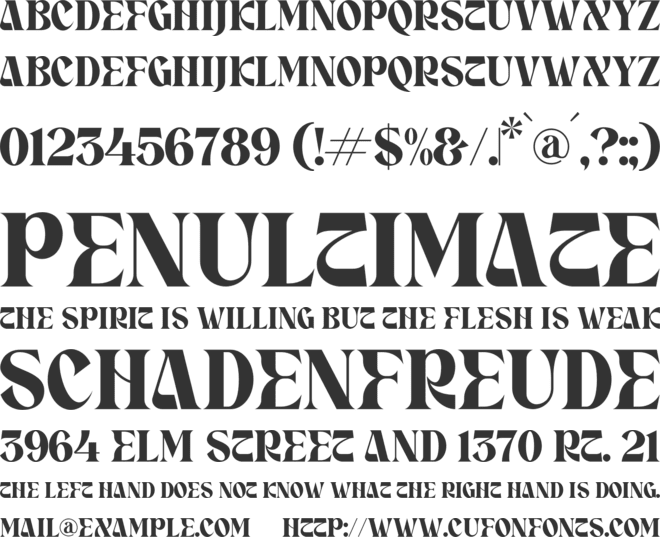 CRASEY font preview