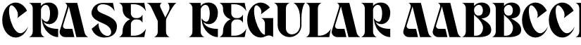 CRASEY Regular font