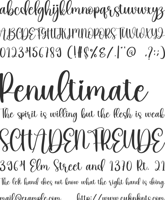 Bemonade font preview
