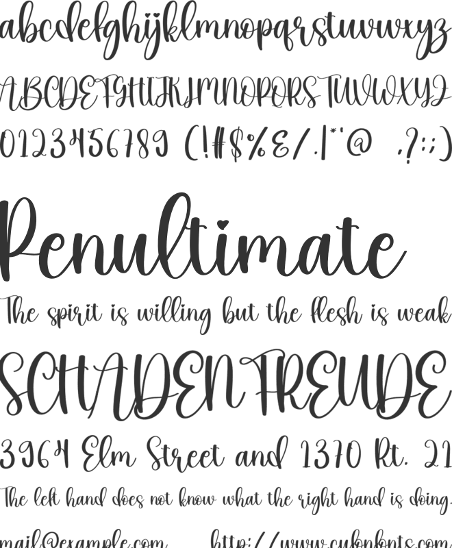 Bemonade font preview